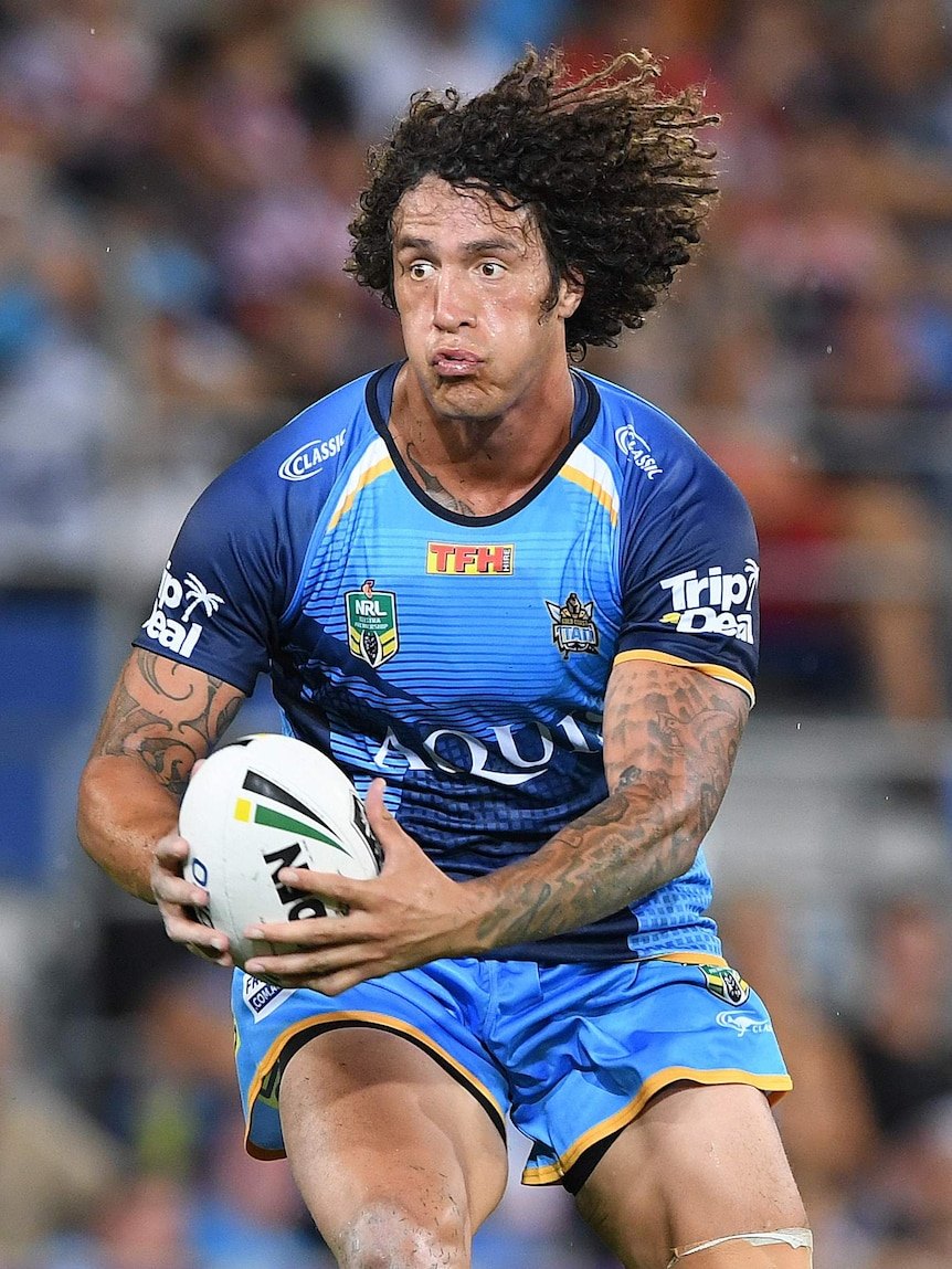 Kevin Proctor playing for the Gold Coast Titans